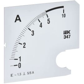 Шкала сменная для амперметра Э47 5/5А класс точности 1,5 96х96мм IEK