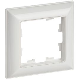 BRITE Рамка 1-местная РУ-1-Бр белый/белый IEK