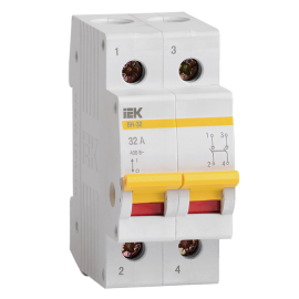 Выключатель нагрузки (мини-рубильник) ВН-32 2Р 32А, IEK MNV10-2-032