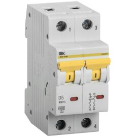 KARAT Автоматический выключатель ВА47-60M 2P D 5А 6кА IEK