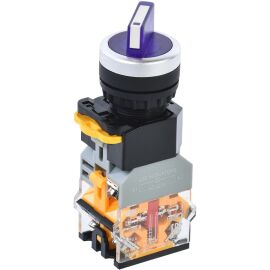 Переключатель D8-11XD2 на 2 положения 1NO+1NC с подсветкой синий IEK