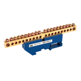 Шина N "ноль" на DIN-изол. ШНИ-8х12-20-Д-С, IEK YNN10-812-20D-K07