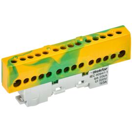 TEKFOR Шина PE "земля" изолированная на универсальном держателе 8х12-14-ЖЗ IEK