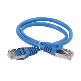Патч-корд 4 пары, 2хRJ45, 1м, Кат.6, FTP, синий, LSZH, ITK PC03-C6FL-1M