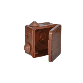 Коробка расп. для о/п КМ, 80х80х40мм, IP54, 7 гермовводов, дуб, IEK UKO31-080-080-050-K24-54 