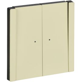 FORTE&PIANO Выключатель 2-клавишный с индикацией 10А FP806M металл серый сланец IEK