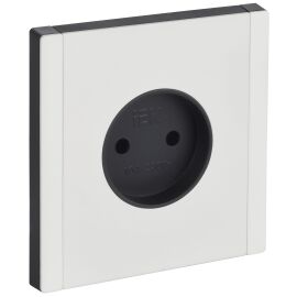 FORTE&PIANO Розетка 1-местная без заземления без защитных шторок винтовое крепление 10А FP218M метал