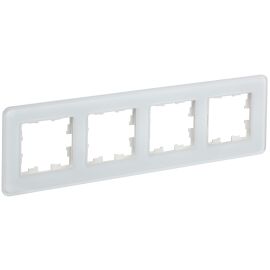BRITE Рамка 4-местная РУ-4-2-Бр стекло белый RE IEK