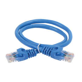 Патч-корд 4 пары, 2хRJ45, 15м, Кат.5e, UTP, синий, LSZH, ITK PC03-C5EUL-15M