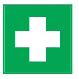 Этикетка самоклеящаяся: 150х150мм, "Медицинская аптечка", IEK YPC20-MEDAP-2-010