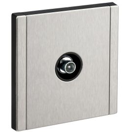 FORTE&PIANO Розетка TV проходная FP729M металл никель IEK