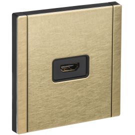 FORTE&PIANO Розетка HDMI FP640M металл шампань IEK