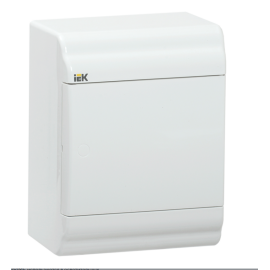 Корпус пластиковый ЩРН-П-4 модуля, навесной, белая дверь, IP41, IEK MKP82-N-04-WD-41-20