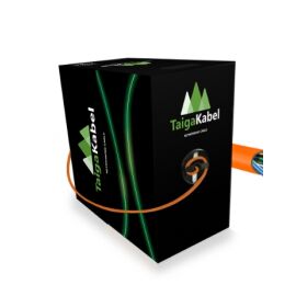 Кабель UTP 4 пары, Кат.5е, внутренний, 0,51мм, LSZH, оранжевый, 305м, TaigaKabel