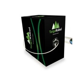 Кабель UTP 4 пары, Кат.5e, внутренний, 0,46мм, PVC, серый, 305м, TaigaKabel