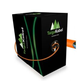 Кабель UTP 4 пары, Кат.5e, внутренний, 0,51мм, LSZH, нг(А)-HF, оранжевый, 305м, TaigaKabel