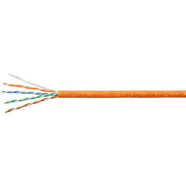 Кабель UTP 4 пары, Кат.5е, внутр., 0,50мм, LSZH, оранж., 100м, Cabeus UTP-4P-Cat.5e-SOLID-LSZH-100
