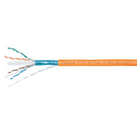 Кабель FTP 4 пары, Кат.6, внутр., 0,57мм, PVC, зеленый, 305м, Cabeus FTP-4P-Cat.6-SOLID-LSLTx-GN