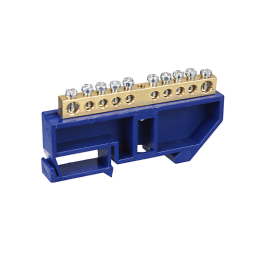 Шина N "ноль" на DIN-изол. ШНИ-6х9-10-Д-С, IEK YNN10-69-10D-K07