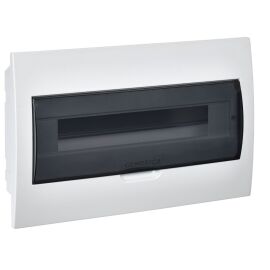 Корпус пластиковый ЩРВ-П-18 черная прозрачная дверь IP41 GENERICA