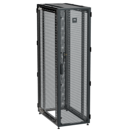Шкаф напольный 19", 47U, 600х1000мм, перф. одностворч. двери, черный, ITK ZP05-47U-0610-PP-R