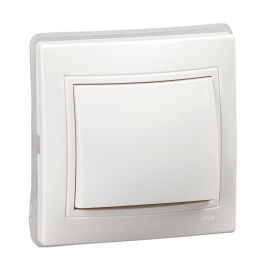 Выключатель 1-клавишный, 10А, IP44, ВС10-1-0-КБ-44, белый, IEK KV-V10-10-44-K01