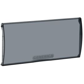 Дверца для корпуса пластикового ЩРН(В)-П-12(24) черная прозрачная GENERICA