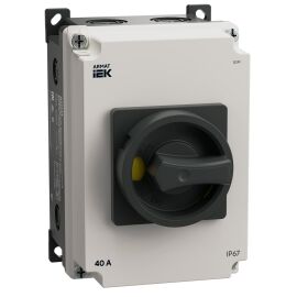 ARMAT Выключатель-разъединитель SDM 3P 40А в пластиковом боксе IP67 IEK