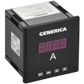 Амперметр цифровой щитовой однофазный 96х96мм LED GENERICA