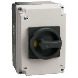 ARMAT Выключатель-разъединитель SDM 3P 40А в алюминиевомом боксе IP67 IEK