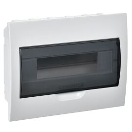 Корпус пластиковый ЩРВ-П-12 черная прозрачная дверь IP41 GENERICA