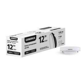 Лампа светодиодная T80 12Вт 4000К GX53 (10шт/упак) ПРОМО GENERICA