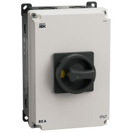 ARMAT Выключатель-разъединитель SDM 3P 80А в пластиковом боксе IP67 IEK