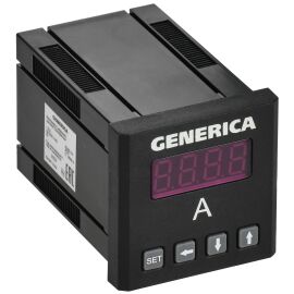 Амперметр цифровой щитовой однофазный 48х48мм LED GENERICA