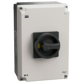 ARMAT Выключатель-разъединитель SDM 3P 80А в алюминиевомом боксе IP67 IEK