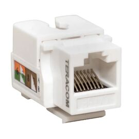 Модуль Keystone Jack кат.5E, UTP, неэкран.110, IDC, 90 град., белый,TERACOM TRP-KSTN-90D-5EUTP-WH