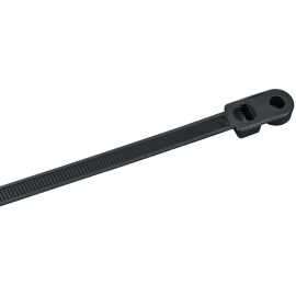 Хомут P6.6 с винтовым креплением чёрный 7,6х400мм 100шт/упак IEK