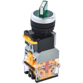 Переключатель D8-11XD2 на 2 положения 1NO+1NC с подсветкой зеленый IEK