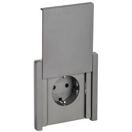 FORTE&PIANO Розетка 1-местная с заземлением с защитными шторками и крышкой винтовое крепление 16А IP