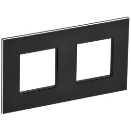 SKANDY Рамка 2-местная SK-F32Bl металл черный IEK