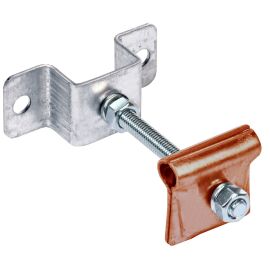 Держатель-зажим соединительный круглого проводника 6-12мм опорный L=100мм медь IEK