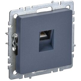 BRITE Розетка компьютерная RJ45 кат.5E РК10-БрМ маренго IEK