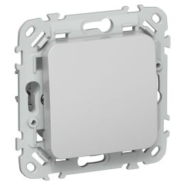 FLITE Выключатель 1-клавишный кнопочный 10А ВС11-2-0-ФлА алюминий IEK