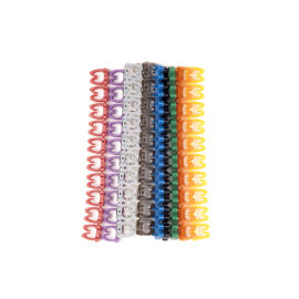 Маркеры защелкивающиеся d4-4,5мм, "0-9", 10 цветов, уп.100шт, Hyperline MA-55-R