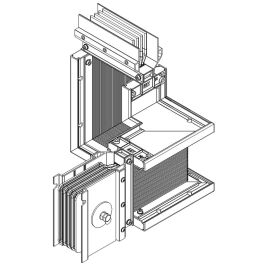 LINEBAR Секция Z-образная левая вверх 1000А Al 3L+N+PER некрашеная IP55 транспортировочная IEK