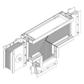 LINEBAR Секция T-образная вниз 630А Cu 3L+N+1/2PE IP55 транспортировочная IEK