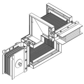 LINEBAR Секция Z-образная вверх вправо 630А Cu 3L+N+1/2PE IP55 транспортировочная IEK