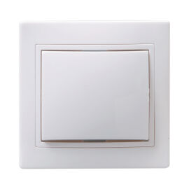 Выключатель 1-клавишный, 10А, ВС10-1-0-КБ, белый кер., IEK EVK10-K01-10-K