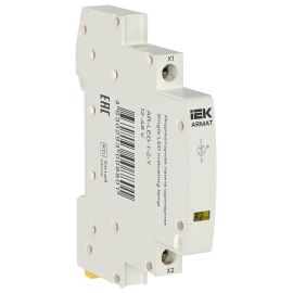 ARMAT Лампа индикаторная одинарная LED 12-48В AC/DC желтая IEK