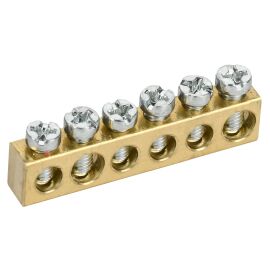 TEKFOR Шина нулевая сечение 6х9 6 отверстий IEK